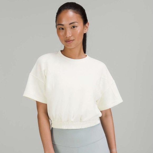 lululemon athletica Tops - Lululemon Softstreme Gathered T-Shirt in Lemon Sorbet